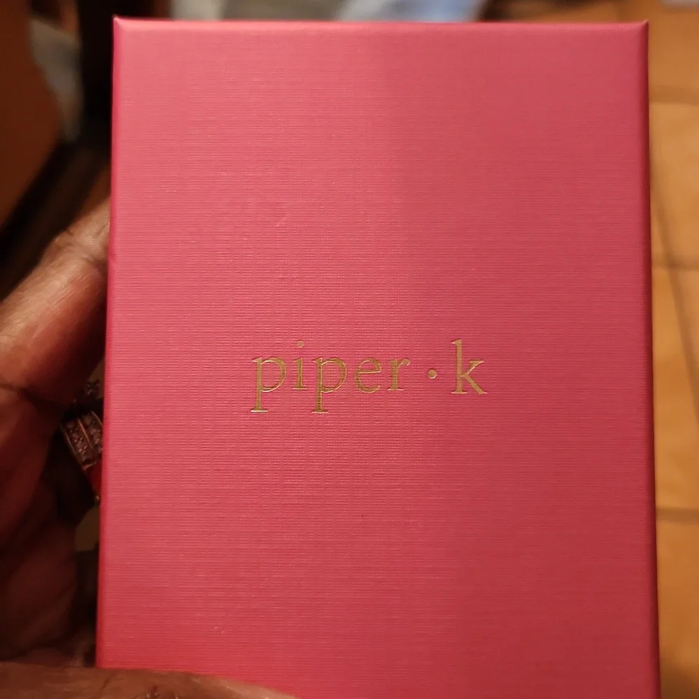 Piper K Heart Earrings - Picture 3 of 3